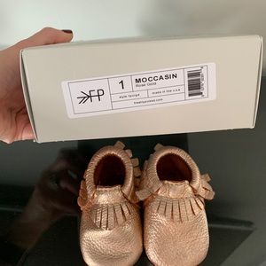 Freshly Picked Rose Gold Moccasins